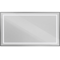 Зеркало BelBagno Kraft 140 черное SPC-KRAFT-1400-800-SENS-NERO в алюминиевой раме