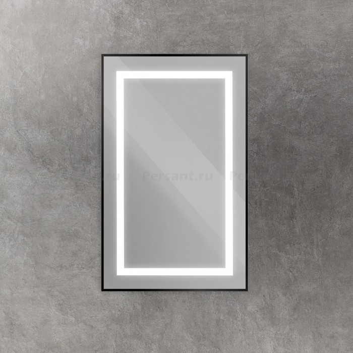 Зеркало BelBagno Kraft 50 черное SPC-KRAFT-500-900-SENS-NERO в алюминиевой раме