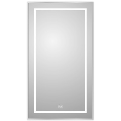 Зеркало BelBagno Kraft 50 сатин SPC-KRAFT-500-900-LED-TCH-WARM в алюминиевой раме