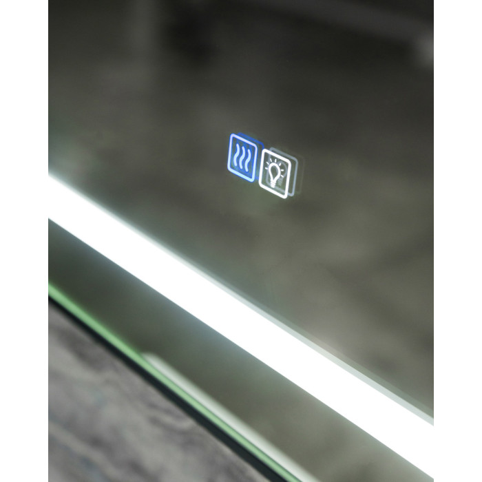 Зеркало BelBagno Kraft 70 сатин SPC-KRAFT-700-800-LED-TCH-WARM в алюминиевой раме