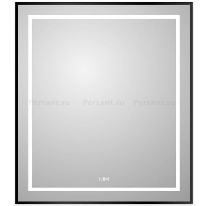 Зеркало BelBagno Kraft 70 черное SPC-KRAFT-700-800-LED-TCH-WARM-NERO в алюминиевой раме
