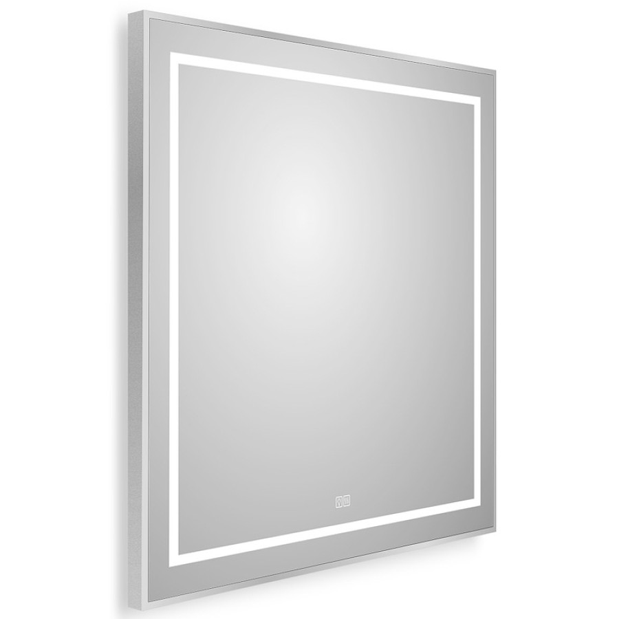 Зеркало BelBagno Kraft 70 сатин SPC-KRAFT-700-900-LED-TCH-WARM в алюминиевой раме