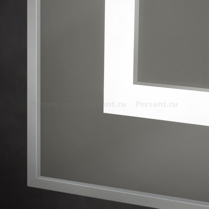 Зеркало BelBagno Kraft 100 сатин SPC-KRAFT-1000-800-LED-TCH-WARM в алюминиевой раме