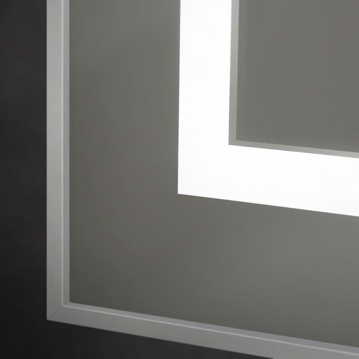 Зеркало BelBagno Kraft 70 сатин SPC-KRAFT-700-800-LED-TCH-WARM в алюминиевой раме