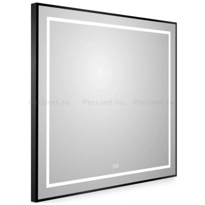 Зеркало BelBagno Kraft 100 черное SPC-KRAFT-1000-800-LED-TCH-WARM-NERO в алюминиевой раме