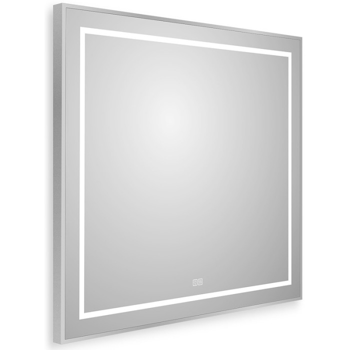 Зеркало BelBagno Kraft 80 сатин SPC-KRAFT-800-800-LED-TCH-WARM в алюминиевой раме