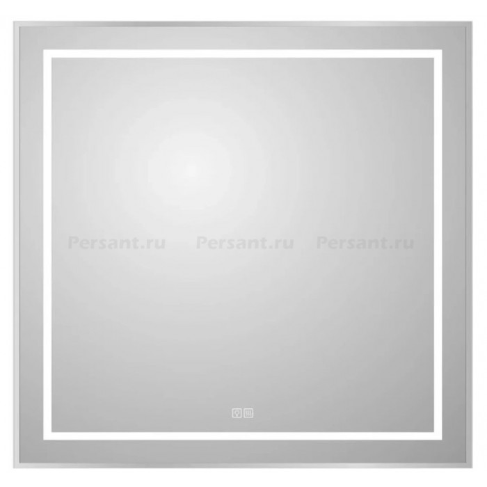 Зеркало BelBagno Kraft 90 сатин SPC-KRAFT-900-800-LED-TCH-WARM в алюминиевой раме