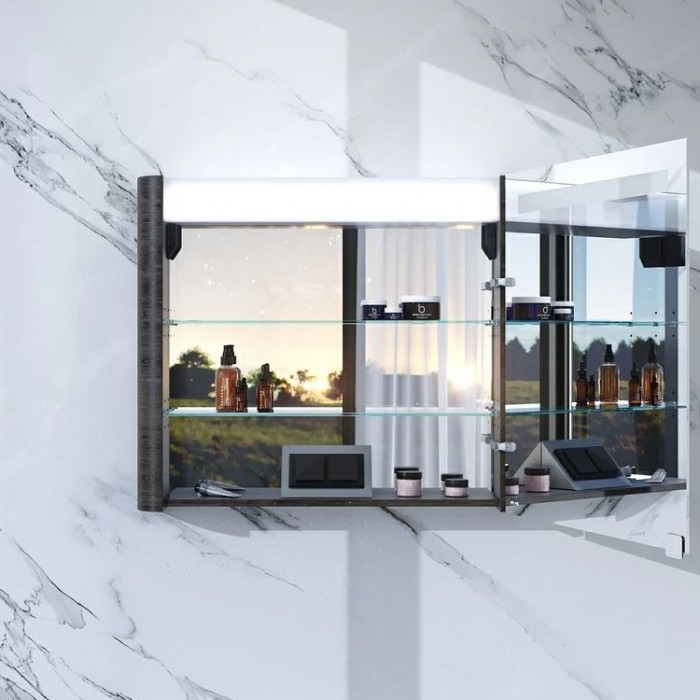 Зеркало-шкаф Am.Pm Sensation M30MCL0801TF 80 L табачный дуб