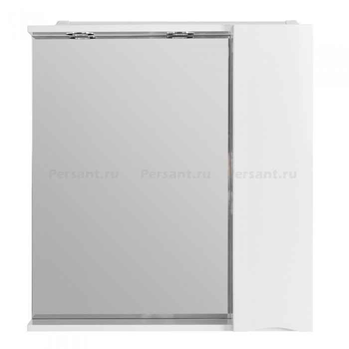 Зеркало-шкаф BelBagno Marino 80 MARINO-SPC-800/750-1A-BL-P-R с подсветкой Bianco Lucido