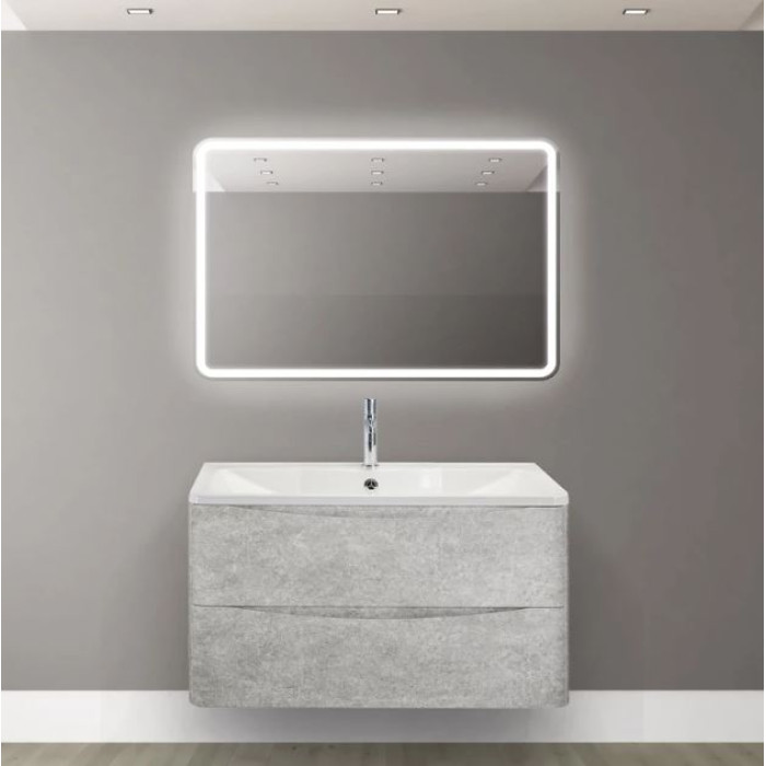 Зеркало BelBagno 90x60 SPC-MAR-900-600-LED-BTN с кнопочным выключателем и подсветкой