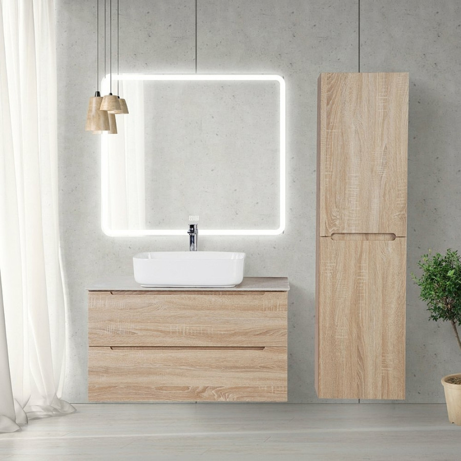 Зеркало BelBagno 90x80 SPC-MAR-900-800-LED-TCH-WARM с подсветкой и антизапотевателем