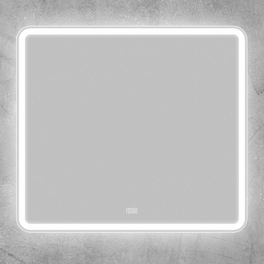 Зеркало BelBagno 90x80 SPC-MAR-900-800-LED-TCH-WARM с подсветкой и антизапотевателем