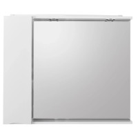 Зеркало-шкаф BelBagno Marino 90 MARINO-SPC-900/750-1A-BL-P-L с подсветкой Bianco Lucido