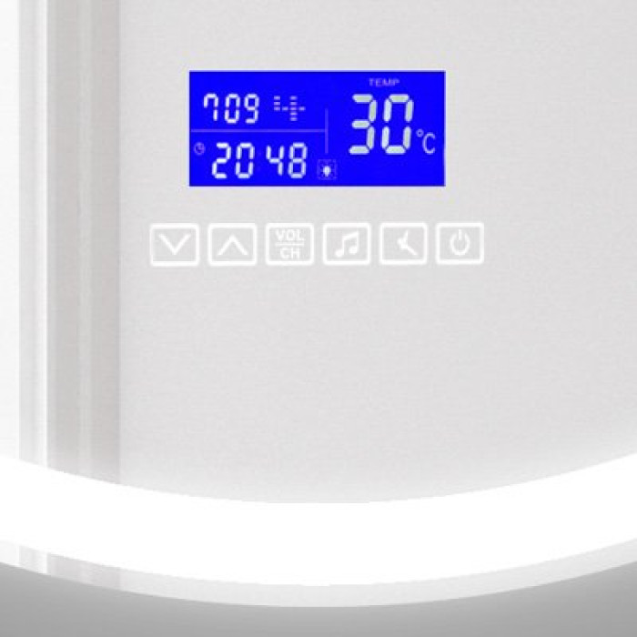 Зеркало BelBagno 80 SPC-RNG-800-LED-TCH-RAD с подсветкой, bluetooth, термометром и радио