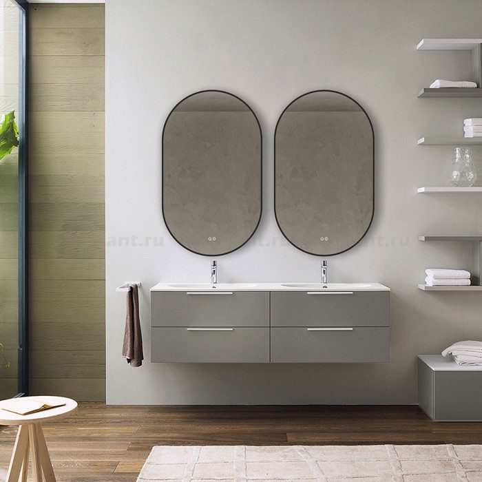Зеркало Vincea 60x100 VLM-3AU100B-2 с контурной подсветкой и антизапотевателем