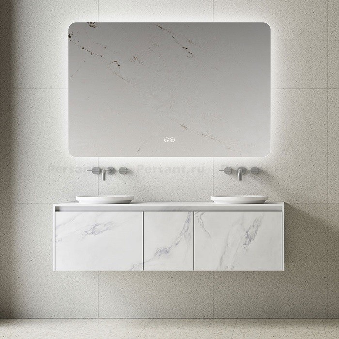 Зеркало Vincea 120x80 VLM-3BE120-2 с контурной подсветкой и антизапотевателем, сенсор