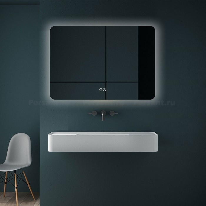 Зеркало Vincea 80x60 VLM-3BE800-2 с контурной подсветкой и антизапотевателем, сенсор
