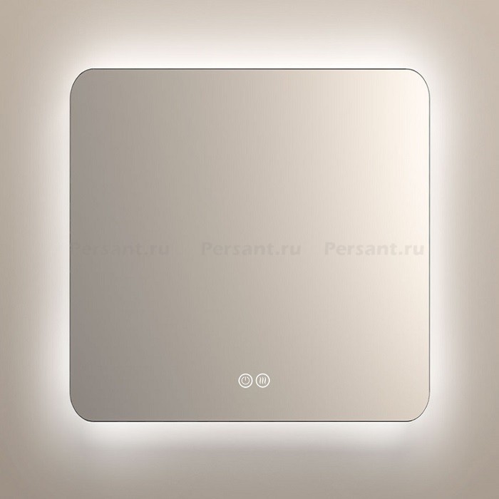 Зеркало Vincea 80x80 VLM-3BE8008-2 с контурной подсветкой и антизапотевателем, сенсор