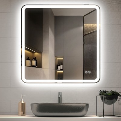 Зеркало Vincea 70x70 VLM-3VC7007-2 с подсветкой и антизапотевателем, сенсор, диммер