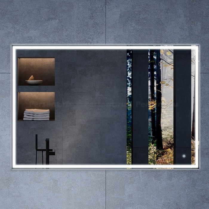 Зеркало Vincea 120x80 VLM-3VN120 с подсветкой, сенсорный выключатель, диммер