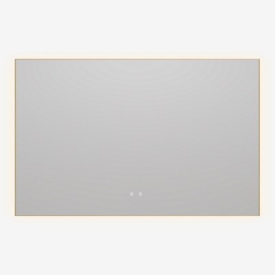 Зеркало Vincea 120x80 VLM-4F120BG-2 с подсветкой и подогревом, золото браш