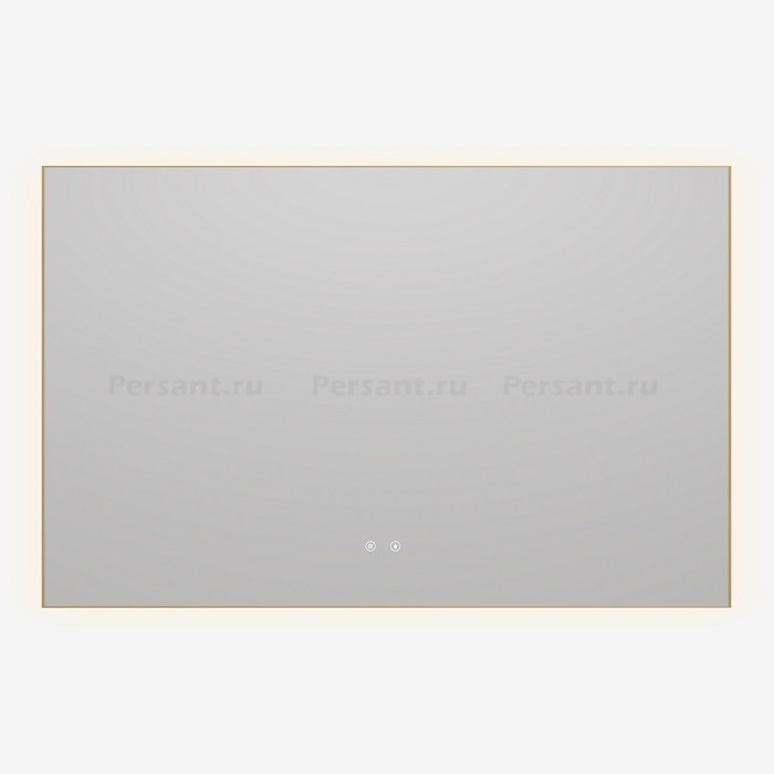 Зеркало Vincea 120x80 VLM-4F120BG-2 с подсветкой и подогревом, золото браш