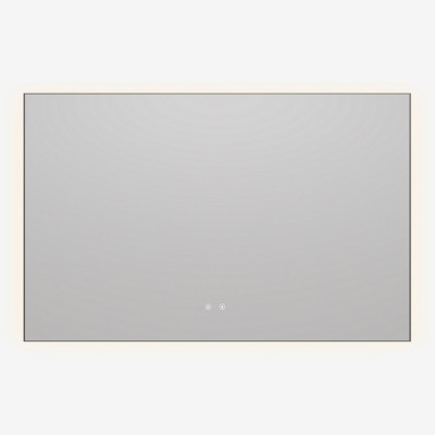 Зеркало Vincea 120x80 VLM-4F120GM-2 с подсветкой и подогревом, вороненая сталь