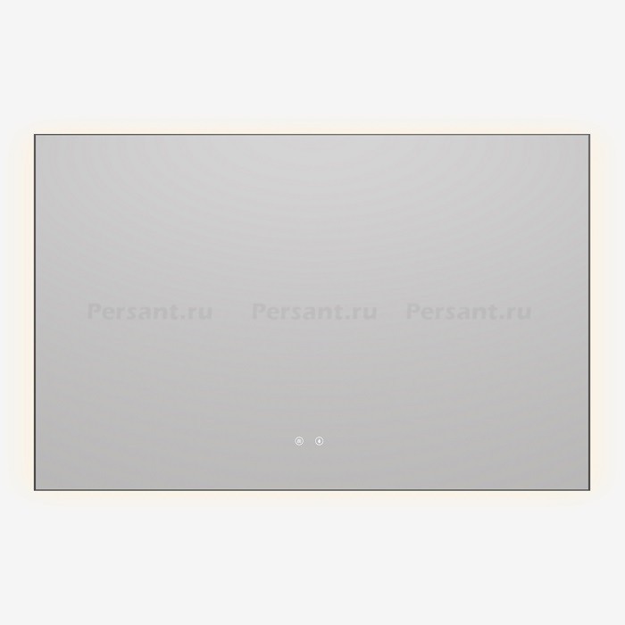 Зеркало Vincea 120x80 VLM-4F120GM-2 с подсветкой и подогревом, вороненая сталь